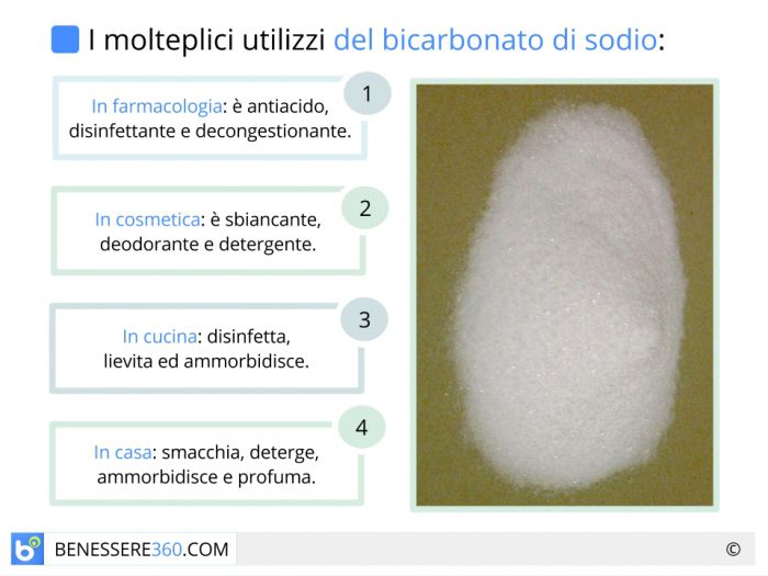 Bicarbonato di sodio: usi, proprietà ed effetti collaterali