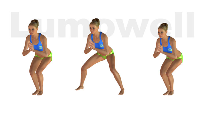 Passo laterale in Squat